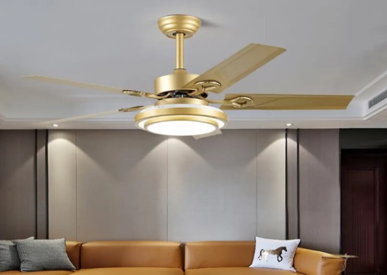 Quat tran phong khach co den