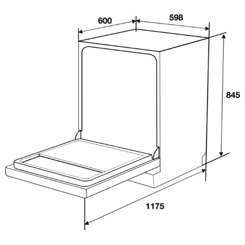 Hafele HDW-F6052G Máy Rửa Chén 535.29.652 Độc Lập – 15 Bộ, Đèn UV, Thép Không Gỉ Sơn Đen – Hiện Đại 7 Hafele HDW-F6052G Máy Rửa Chén 535.29.652 Độc Lập – 15 Bộ, Đèn UV, Thép Không Gỉ Sơn Đen – Hiện Đại - Ảnh 5