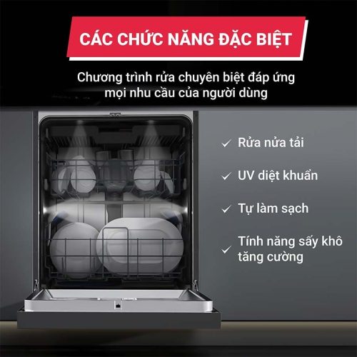 Hafele HDW-F6052G Máy Rửa Chén 535.29.652 Độc Lập – 15 Bộ, Đèn UV, Thép Không Gỉ Sơn Đen – Hiện Đại 10 sg 11134275 8258j mg7ilihysl54c8