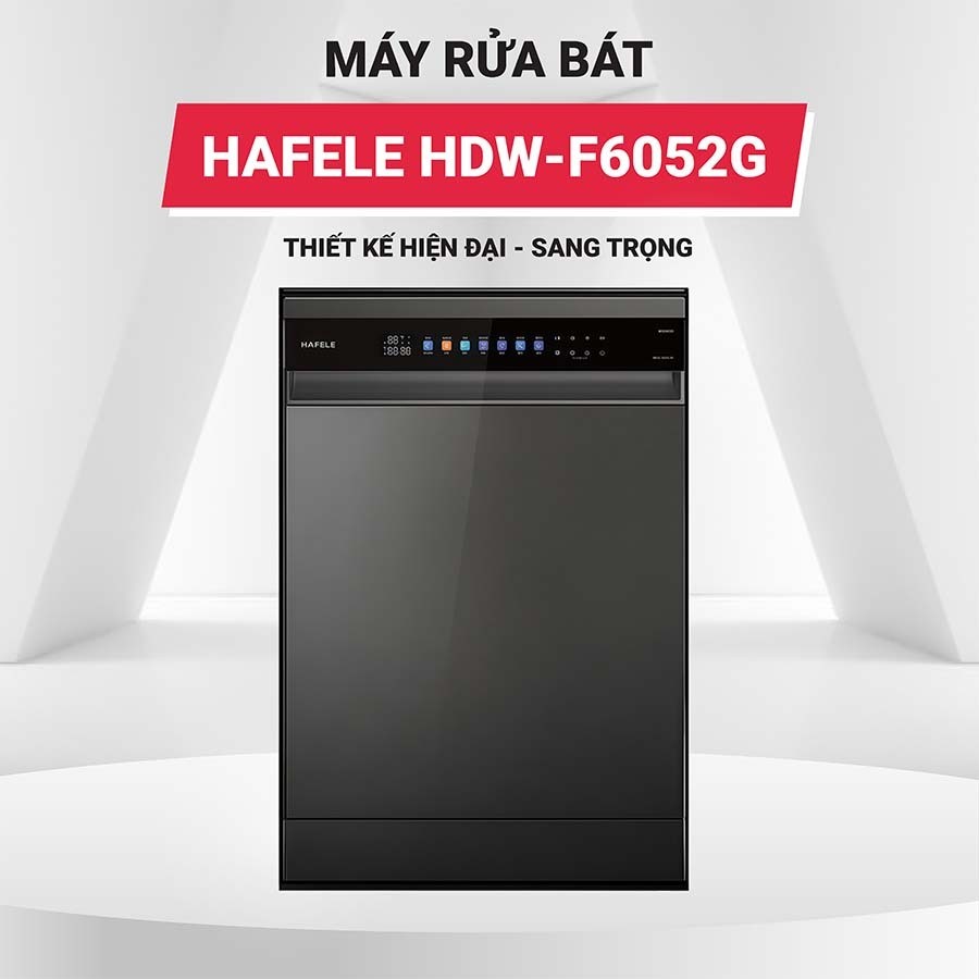 Hafele HDW-F6052G Máy Rửa Chén 535.29.652 Độc Lập – 15 Bộ, Đèn UV, Thép Không Gỉ Sơn Đen – Hiện Đại 4 Hafele HDW-F6052G Máy Rửa Chén 535.29.652 Độc Lập – 15 Bộ, Đèn UV, Thép Không Gỉ Sơn Đen – Hiện Đại - Ảnh 2