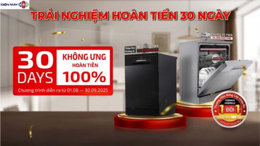Dùng thử máy rửa chén Teka 30 ngày tại nhà chỉ có tại Điện Máy 365