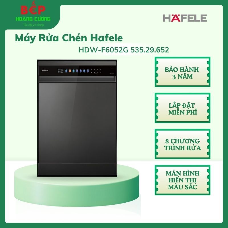 Hafele HDW-F6052G Máy Rửa Chén 535.29.652 Độc Lập – 15 Bộ, Đèn UV, Thép Không Gỉ Sơn Đen – Hiện Đại 3 Hafele HDW-F6052G Máy Rửa Chén 535.29.652 Độc Lập – 15 Bộ, Đèn UV, Thép Không Gỉ Sơn Đen – Hiện Đại