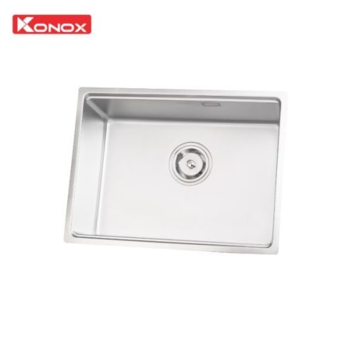 Chậu rửa bát Nhật bề mặt mịn Konox Tari 6448SM - Bảo hành chậu 10 năm, Chất liệu Inox SUS304