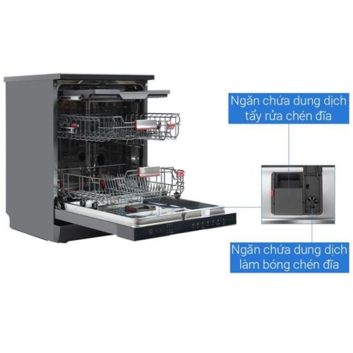 Toshiba DW-15F7(G)-VN, Sức chứa 15 Bộ – UV Diệt Khuẩn, Knock To Open, App Điều Khiển 7 hinh anh may rua chen toshiba dw 15f7g vn