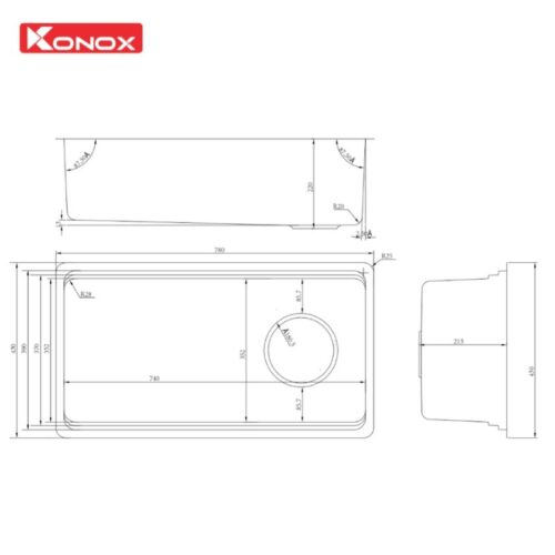 kich thuoc chau rua bat inox 1 ho konox tari 780sm