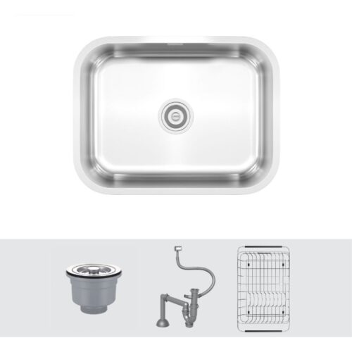 Chậu rửa bát phong cách Nhật bề mặt mịn Tari 5744SM - Chất liệu Inox SUS304, Bảo hành chậu 10 năm 9 phu kien chau rua bat konox tari 5744sm