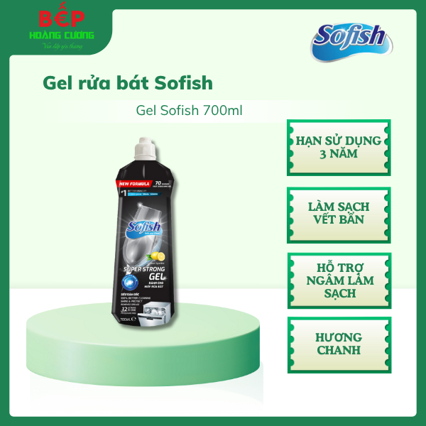 Sofish Gel 700ml rửa chén chuyên dụng máy rửa bát - Làm sạch nhanh - An toàn - Chính hãng 2 Sofish Gel 700ml rửa chén chuyên dụng máy rửa bát - Làm sạch nhanh - An toàn - Chính hãng