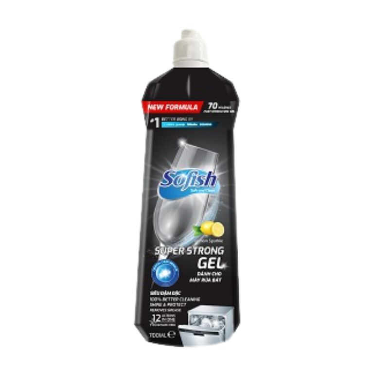 Sofish Gel 700ml rửa chén chuyên dụng máy rửa bát - Làm sạch nhanh - An toàn - Chính hãng 3 Gel rửa bát Sofish 700ml