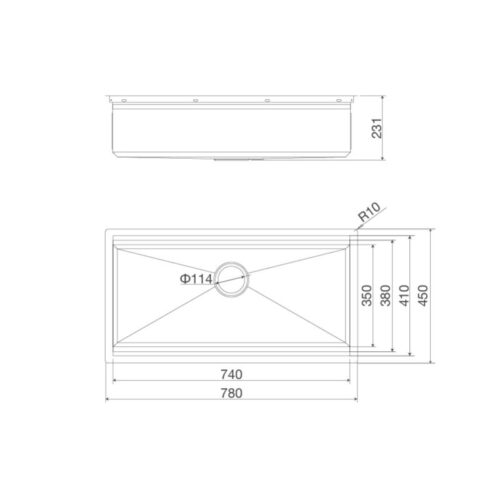 kich thuoc chau rua chen malloca slide ms 781