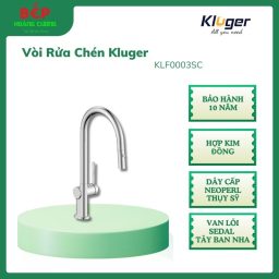 Vòi rửa bát Kluger VINCENT Series KLF0003SC, Hợp kim đồng, Xoay 360 độ, điều chỉnh nóng/lạnh