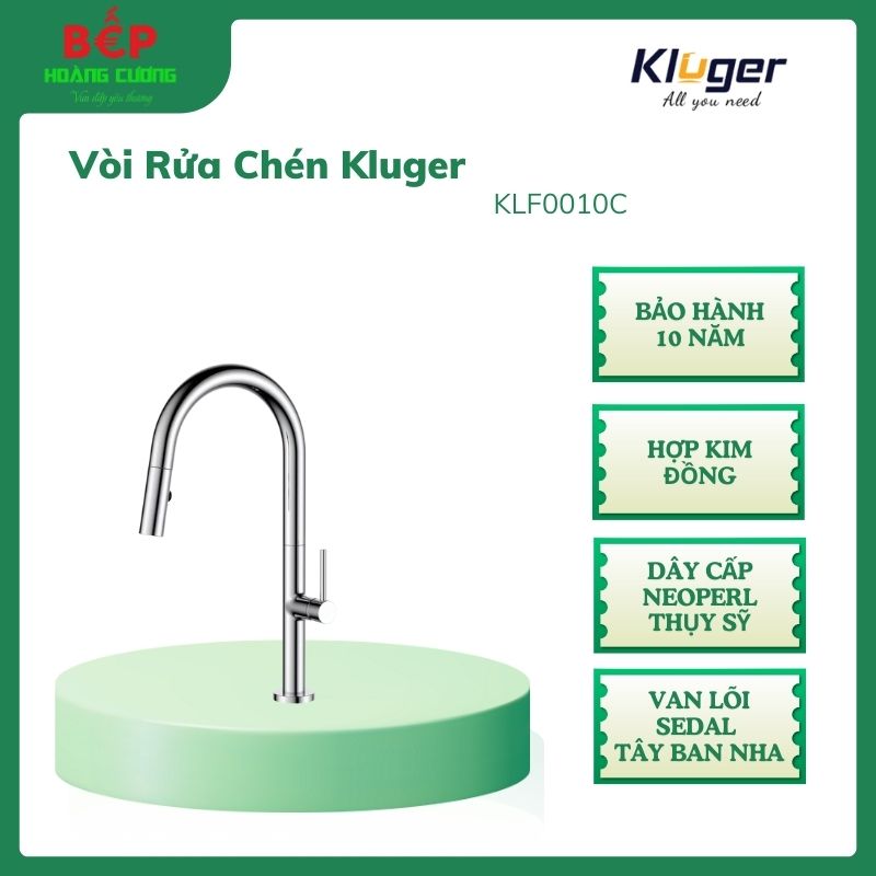 Vòi rửa bát Kluger JADE Series KLF0010C, Xoay 360 độ, điều chỉnh nóng/lạnh 3 Vòi rửa bát Kluger JADE Series KLF0010C, Xoay 360 độ, điều chỉnh nóng/lạnh