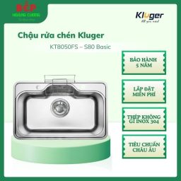 Chậu rửa bát Kluger TAKI Series KT8050FS – S80 Basic, Bề mặt LINEN dập nổi, Bảo hành 10 năm